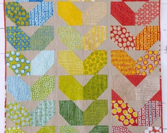 PDF Pattern - Summer Harvest Throw Quilt