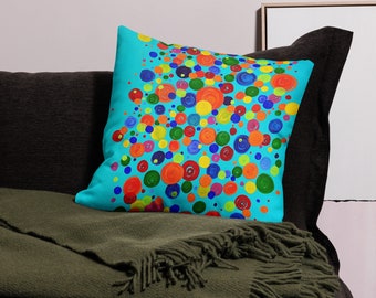 Confetti Abstract Premium Pillow