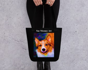 Da Tongue Corgi Tote bag