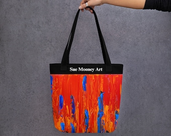 Orange/Blue Tote bag