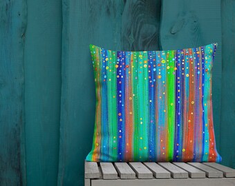 Rainforest Abstract Premium Pillow