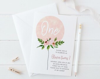 1st birthday invitations etsy