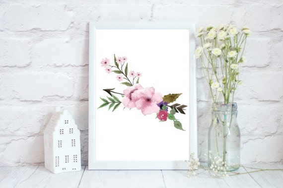 Woodland Nursery Art Boho Nursery Decor Baby Room Wall Art Tribal Nursery Decor Girl Tribal Nursery Prints Rustic Floral Wall Art