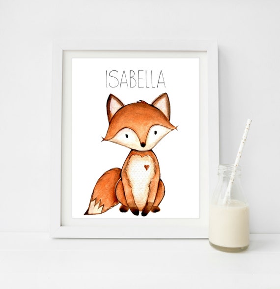 Woodland Nursery Decor Woodland Baby Shower Decorations Fox Etsy