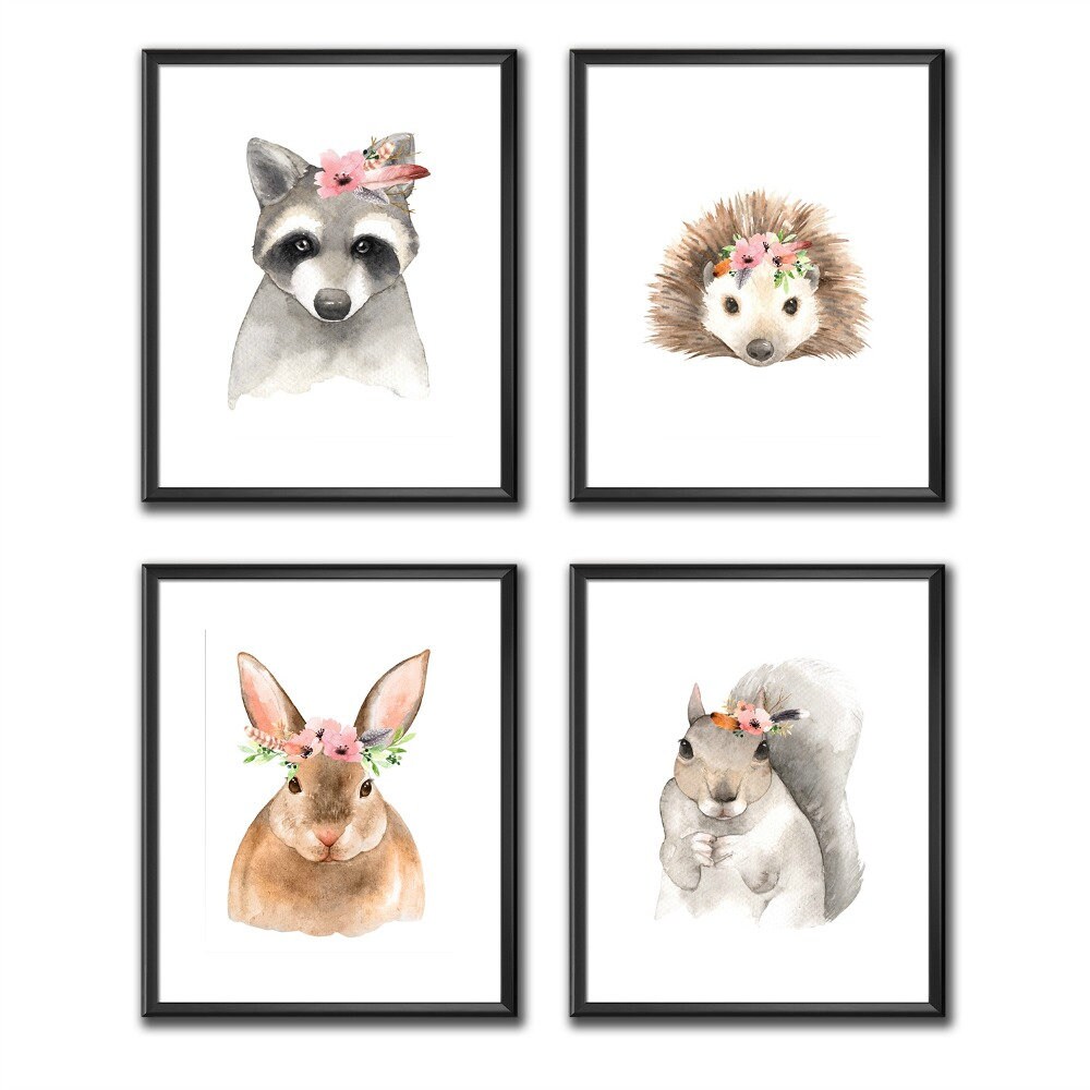 Woodland Nursery Decor Woodland Nursery Prints Woodland Etsy