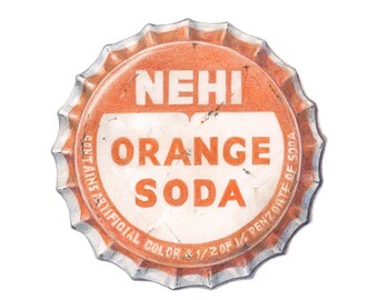 Very vintage NEHI™ bottle cap / Archival print of colored pencil drawing  / giclée print / wall art