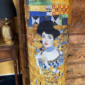 Stehlampe Gustavs Goldene Adele Leuchtobjekt Lampe Kunst Art Geschenk Floor Lamp Wohnen mit Kunst