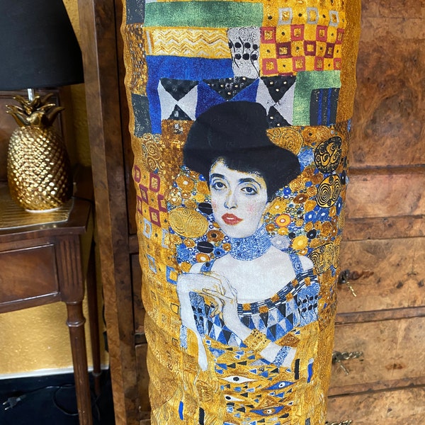 Stehlampe Gustavs Goldene Bodenlampe Adele Lampe Muttertagsgeschenk  Lampe Adele Lampe Kunst Art Geschenk Floor Klimt Lampe Wohnen mit Kunst