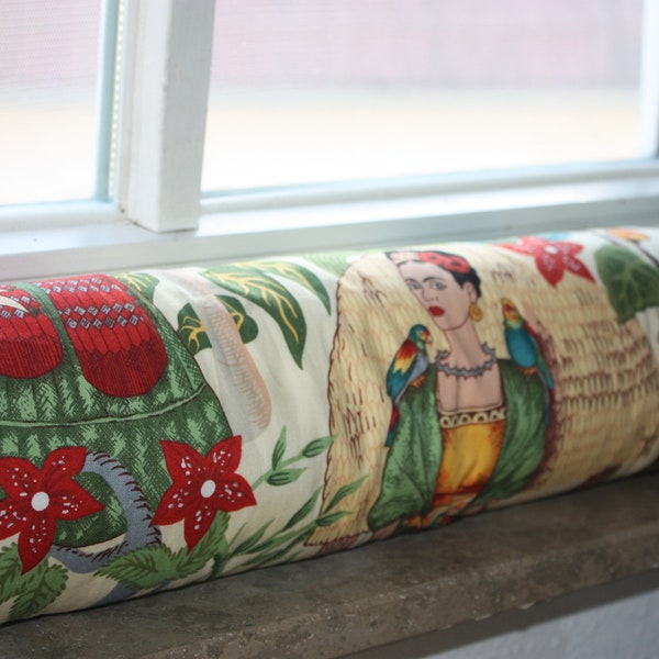 Draft excluder Frida motif fabric draft excluder for a warm home door streamer draft excluder window air stopper window streamer