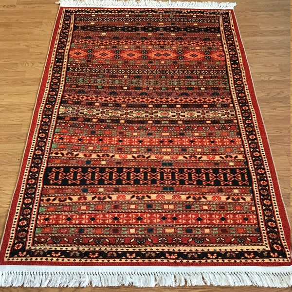 New Turkish Kilim Design Red Area Rug, runner rug for hallway, bedroom, living room rugs, dining room rug 2.6x10, 4x6, 5x7, 5x8, 6x9, 7'x10'