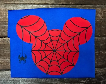 Custom Spiderman Mickey Mouse shirt