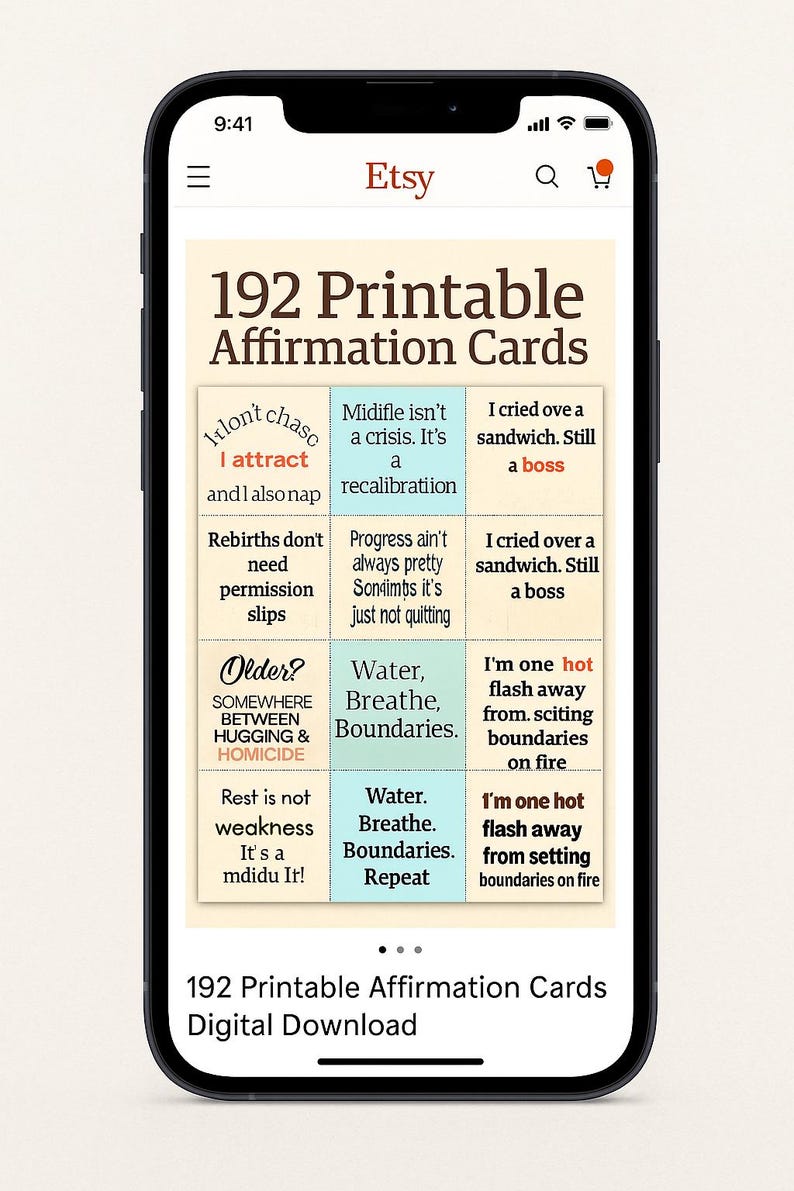 192 Printable Affirmation Cards – Sassy, Soulful, and Laugh-out-loud ...