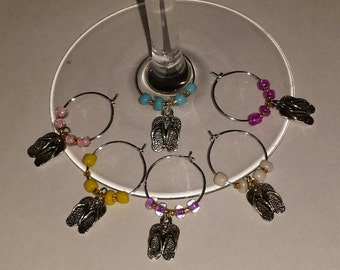 Flip Flop Wine Charms