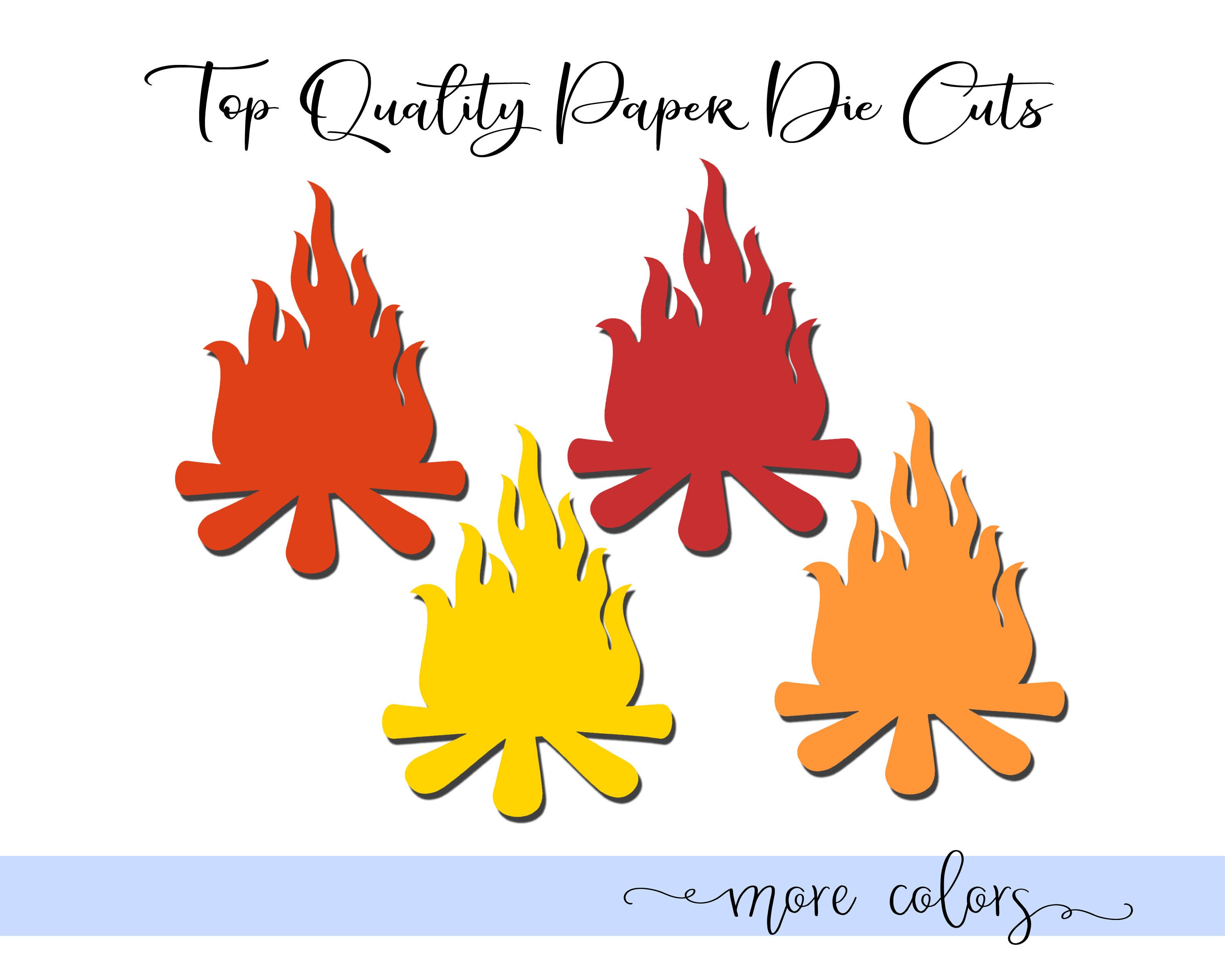 Campfire Die Cut Out Set of 25 | Etsy