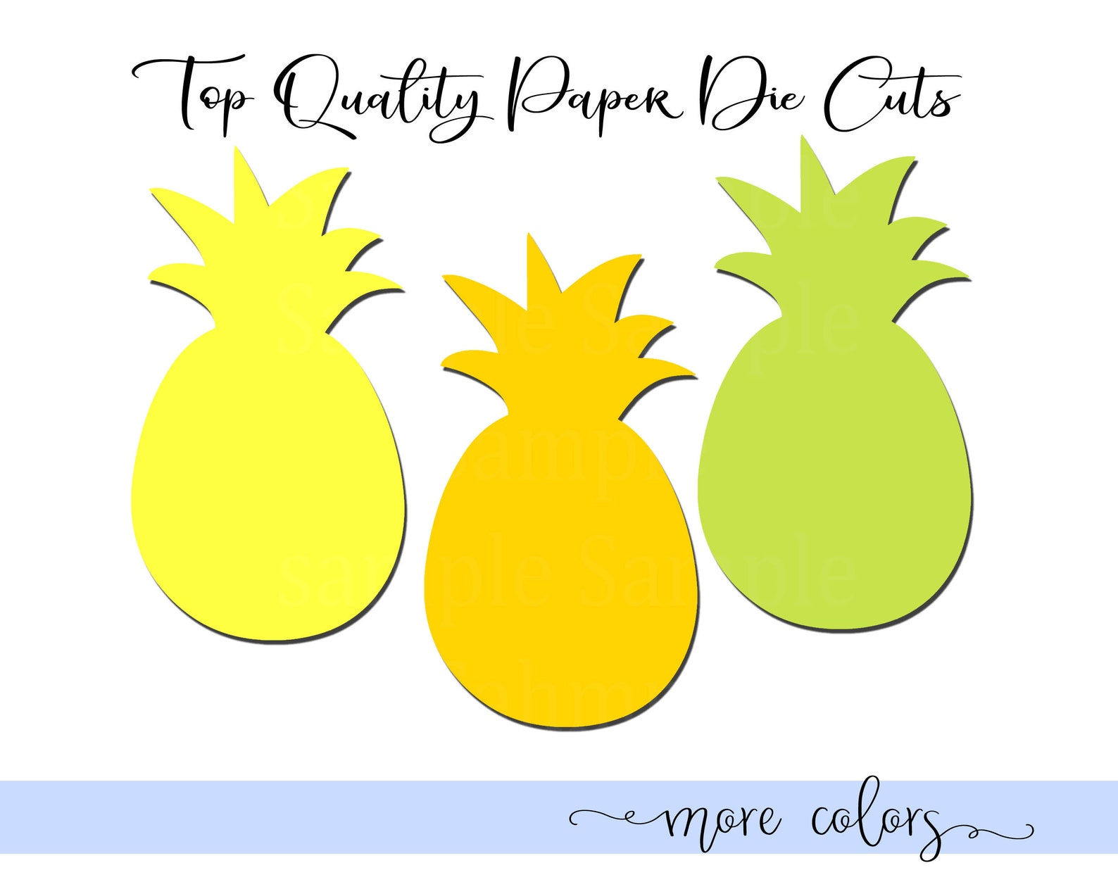 Pineapple Die Cut Set of 25 Confetti Teacher's Etsy