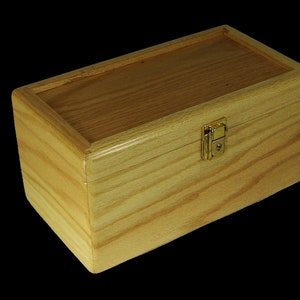 THE BROADMOOR Stash Box, Red Oak,/Large Stash Box/ Locking Stash Box/Stash Boxes/Wooden Stash Box/Custom Stash Box