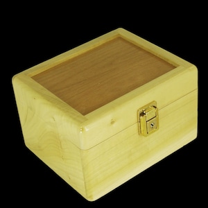 THE PIKES PEAK Stash Box made out of Colorado Aspen Wood/Large Stash Box/ Locking Stash Box/Stash Boxes/Wooden Stash Box/Custom Stash Box
