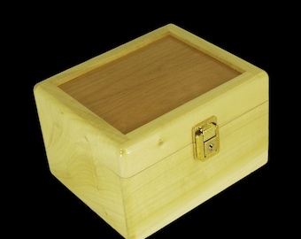 THE PIKES PEAK Stash Box made out of Colorado Aspen Wood/Large Stash Box/ Locking Stash Box/Stash Boxes/Wooden Stash Box/Custom Stash Box