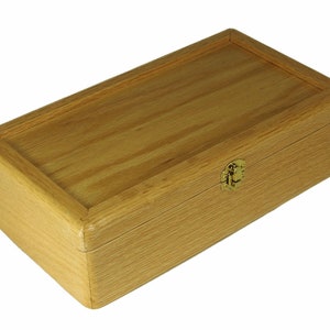 THE ASPEN Stash Box, Red Oak,/Large Stash Box/ Locking Stash Box/Stash Boxes/Wooden Stash Box/Custom Stash Box