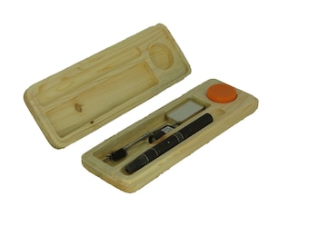 THE SILVERTON Vap Pen Stash Box - 3"x 9" for 7"  Vap Pens. Vap. Pen Storage Stash Box Made out of Colorado Beetle Kill Pine.