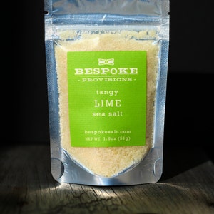 Bespoke Tangy Lime Sea Salt - pack size