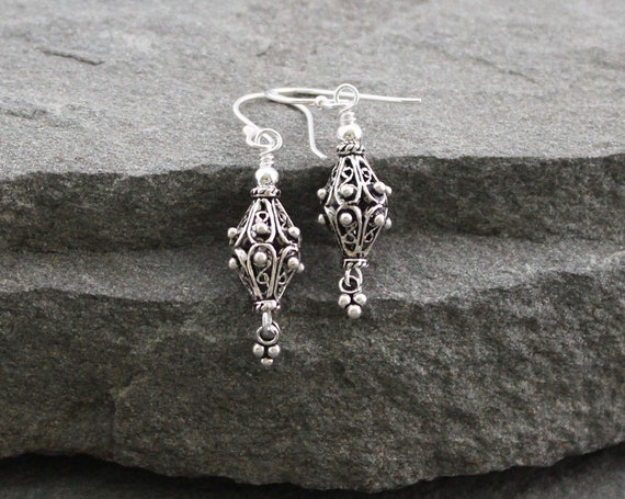 Turkish Sterling Silver Filigree Earrings Turkish Jewelry | Etsy