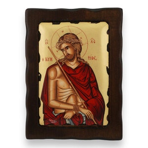 Christ The Bridegroom Icon (O Nymphios) - Greek Orthodox Byzantine Icon | Handmade on Solid Natural Carved Wood