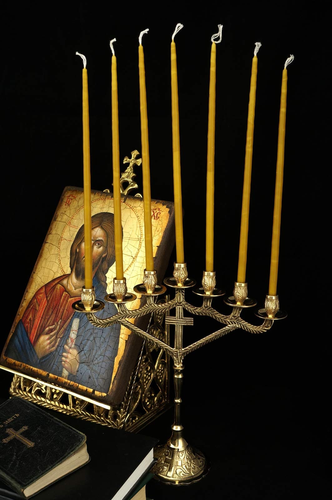 Candela Ortodossa In Cera D'api Chiesa №20 100 Pezzi Lunghezza 11,61 - Foto 5