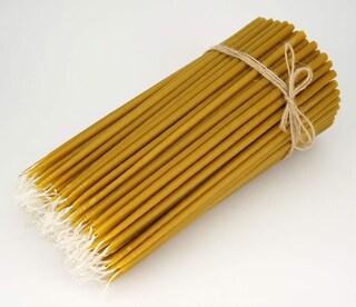 100 Candele Coniche Colorate In Cera D'Api Naturale - 28 Cm - Profumo Di Miele - Fatte A Mano A Gerusalemme