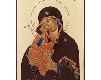 Our Lady of the Don Icon, Hand-Painted Gold Leaf, 30×22cm