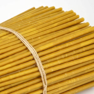 Pure Beeswax Candles Orthodox Church Tapers 9 22cm, Handmade Bulk Savings Packs image 3