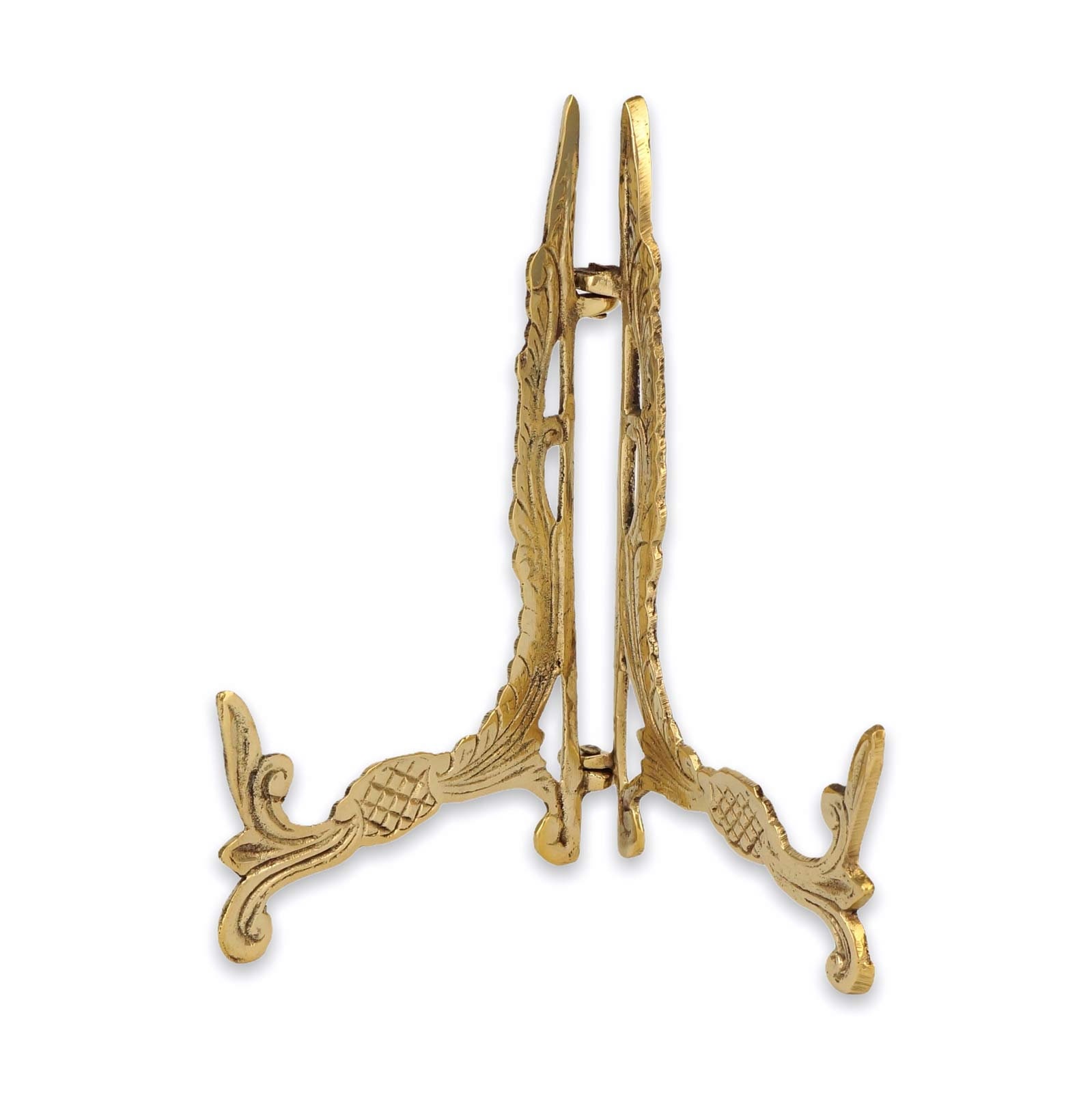 Decorated Brass Display Stand for Icons - Ornate Tabletop Metal Easel…