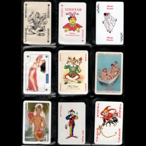 Vintage Joker Spielkarte - Einzelstück Sammelkartentausch Kartenersatz Sammlerkarte Bastelangebot - wähle aus - Lot 03