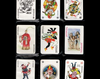 Vintage joker playing card - Single collectible swap card replacement collectors card crafting supply - Pick and choose - Lot 09