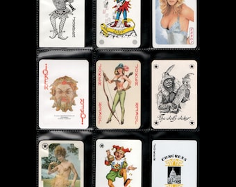 Vintage joker playing card - Single collectible swap card replacement collectors card crafting supply - Pick and choose - Lot 06
