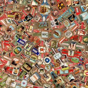 30 fascette per sigari vintage - Etichette retrò vari temi abbellimenti - Confezione di carta effimera fornitura di diario spazzatura artigianato collage album