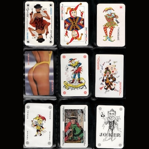 Vintage Joker Spielkarte - Einzelstück Sammelkarten Set zum Basteln