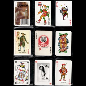 Vintage Joker Spielkarte - Einzelstück Sammelkarten Set 13 zum Basteln