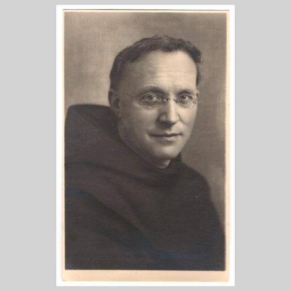 1941 - Belgian monk priest silver jubilee religious catholic celebratory card - Original vintage photo photograph picture snapshot
