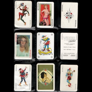 Vintage Joker Spielkarte - Einzelstück Sammelkarten Set 11 zum Basteln