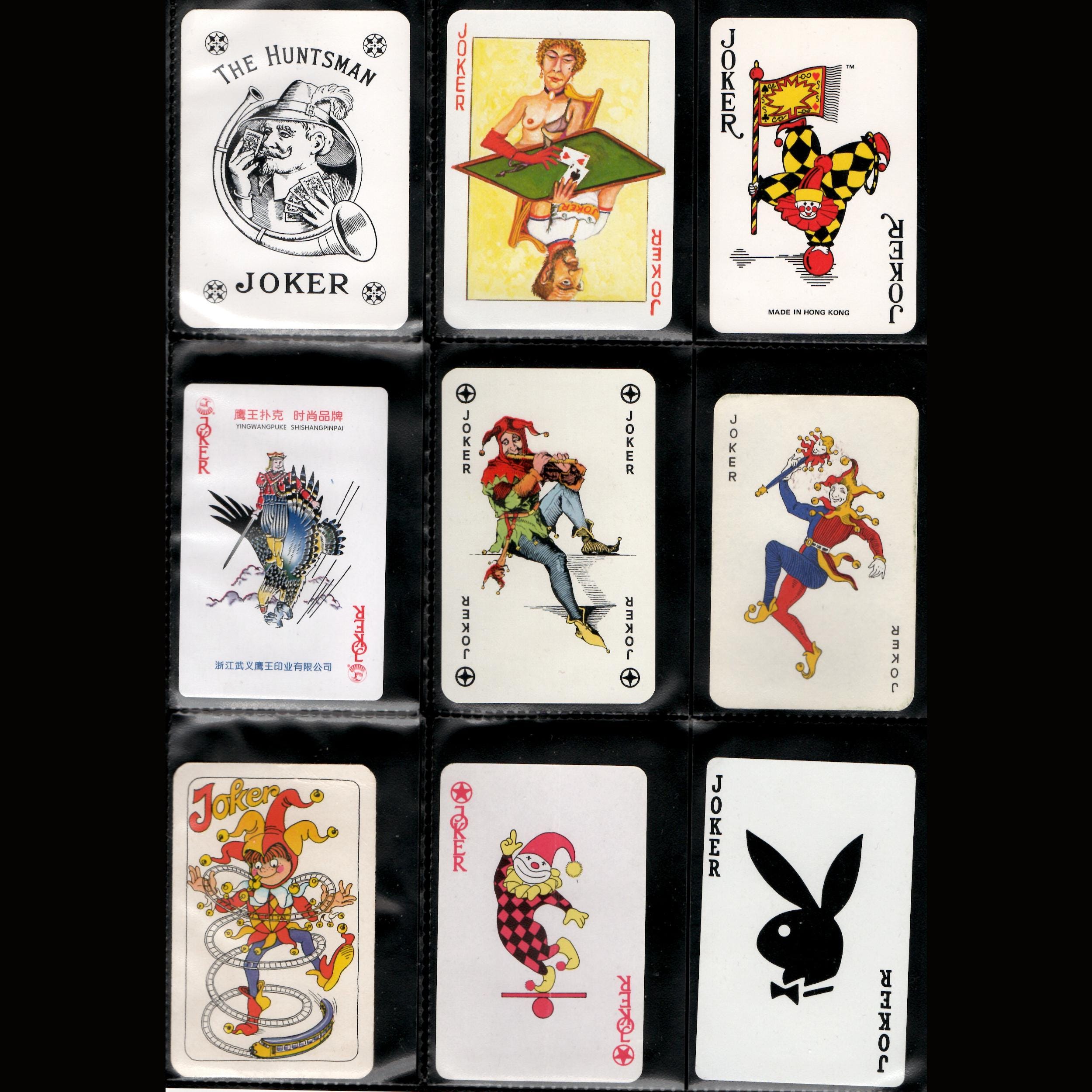 Vintage joker playing card - Single collectible swap card replacement collectors card crafting supply - Pick and choose - Lot 02