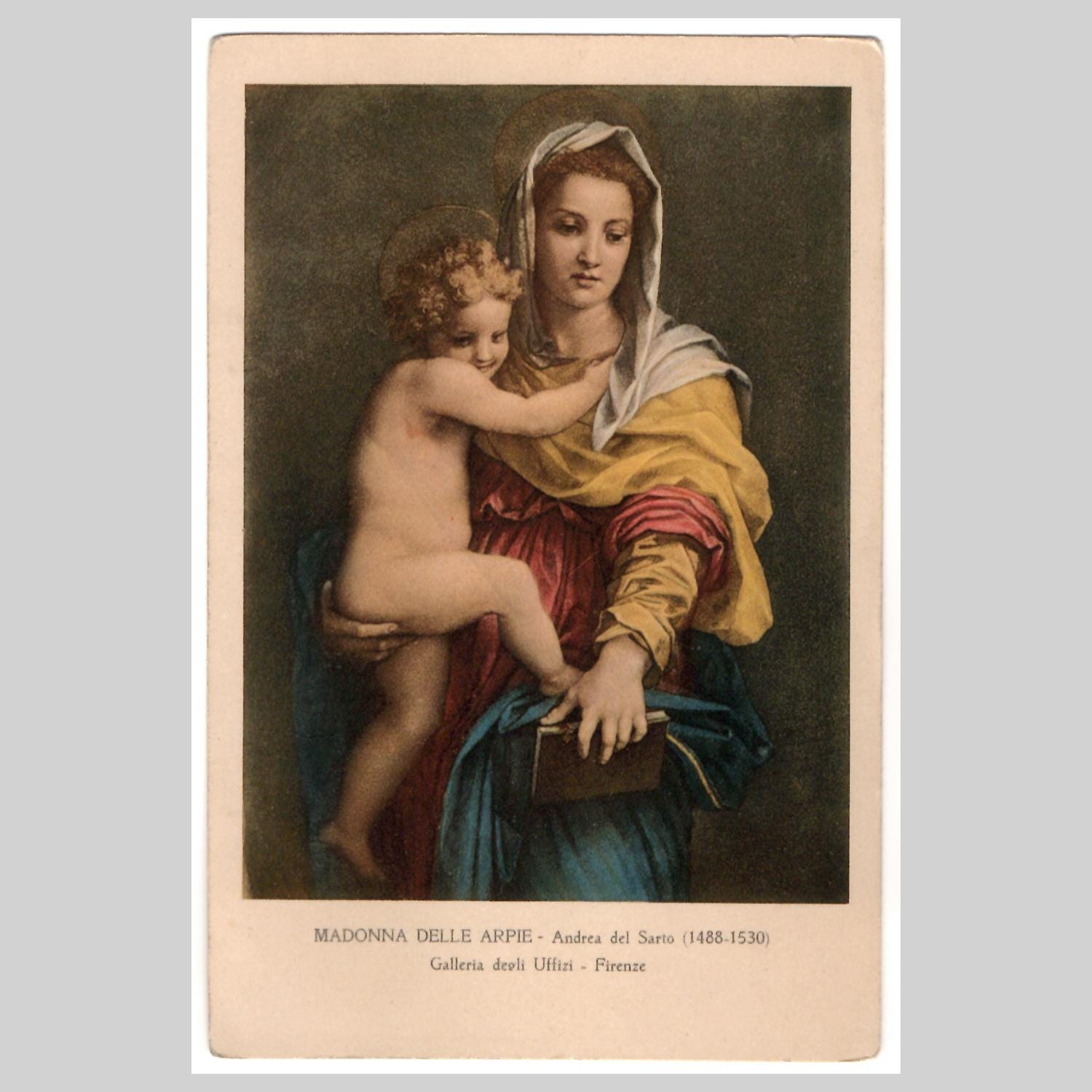 アルピエ（ハルピュイア）の聖母 彫像（アンドレア・デル・サルト画