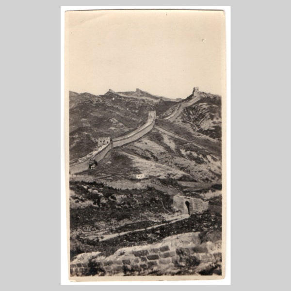 1935 - Great Wall of China - Original vintage photo photograph picture snapshot