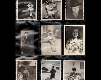 Vintage portrait photos - Men women children couples groups - Pick&choose photograph picture snapshot - L05
