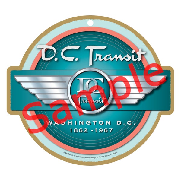 DC Transit Logo Wood Plaque / Sign
