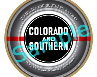 Colorado & Southern Railroad Logo Wood Plaque / Sign