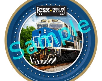CSX Transportation Train Law Enforcement / Logo Wood Plaque / Sign