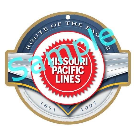 Missouri Pacific Railroad Logo Wood Plaque / Sign Etsy