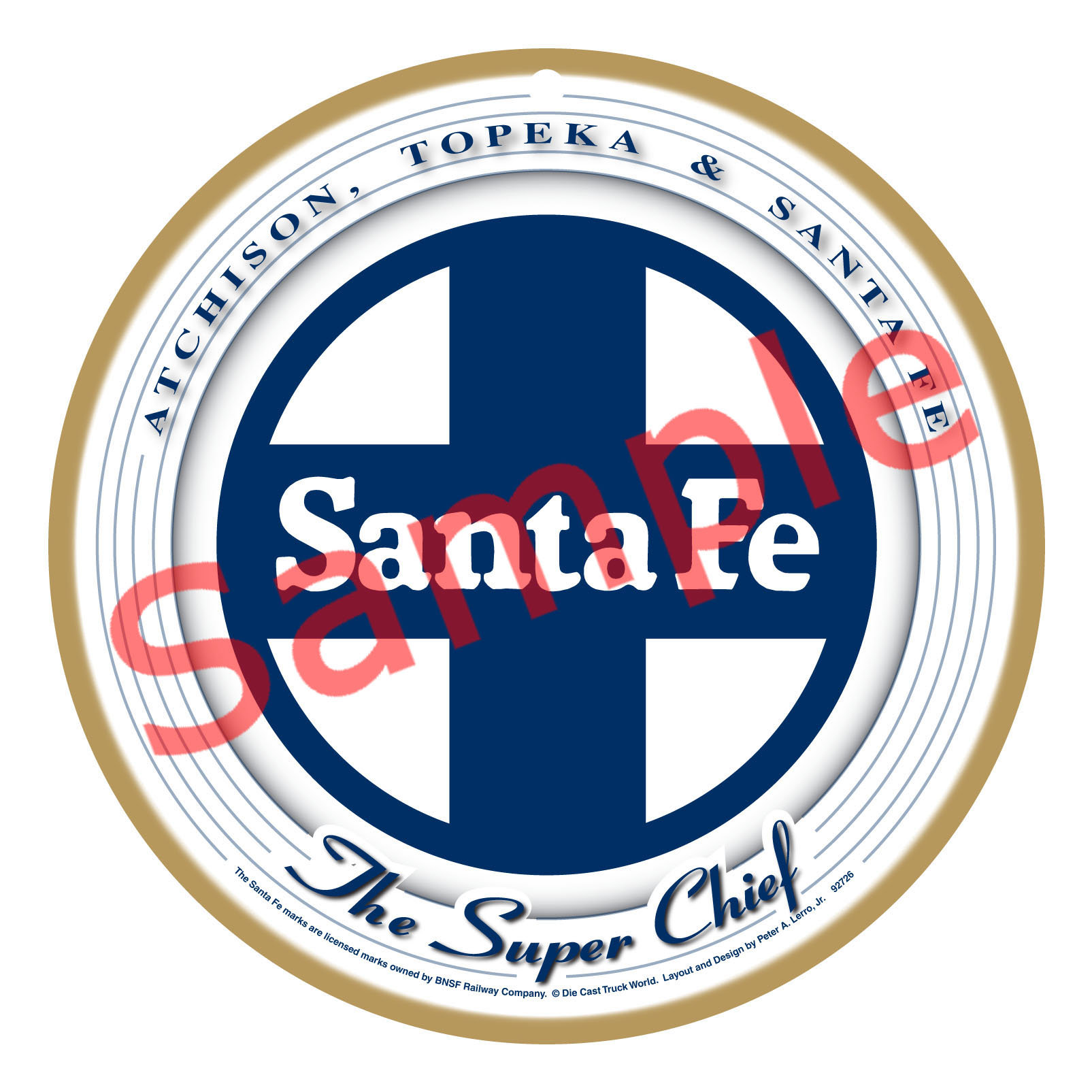 Sante Fe Railroad Logo Wood Plaque / Sign - Etsy