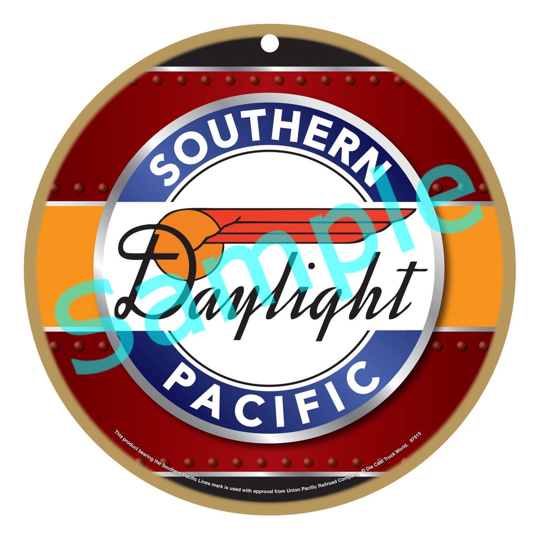 Southern Pacific Railroad-the Daylight Drum Head Logo Wood Plaque 
